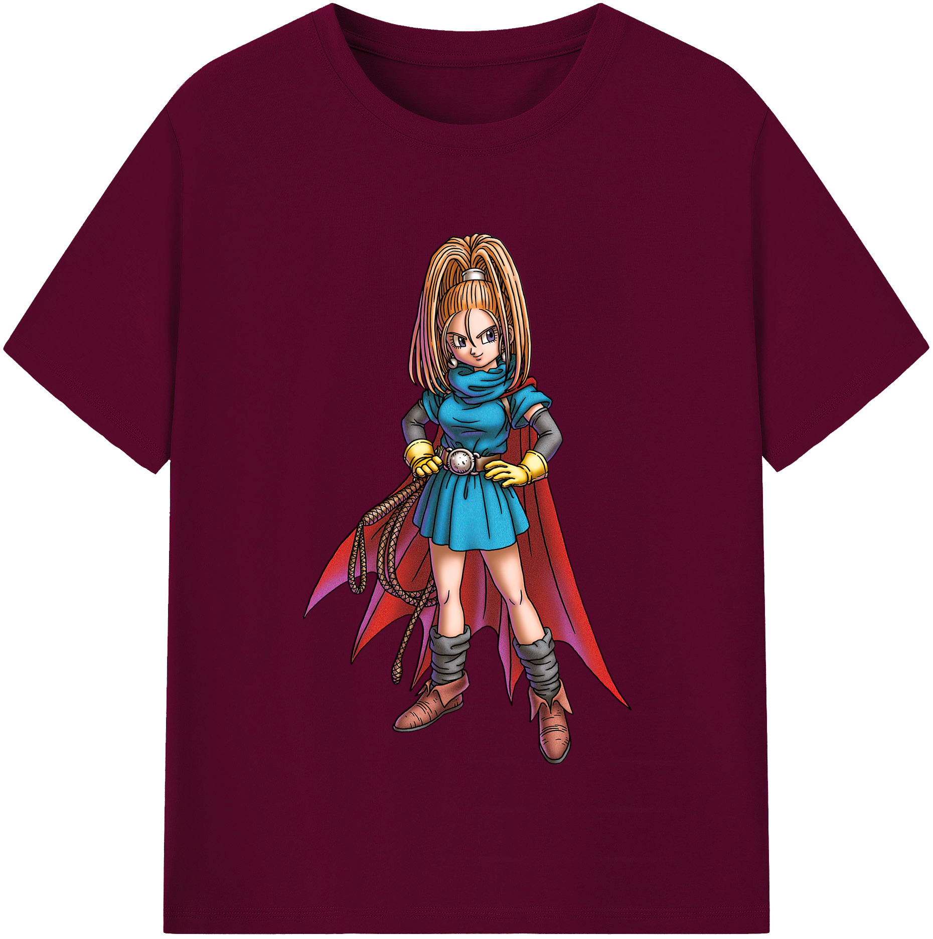 （画像用） ドラゴンクエスト Doragon Kuesuto Dragon Quest レディースカジュアルプリントTシャツ（綿100％）